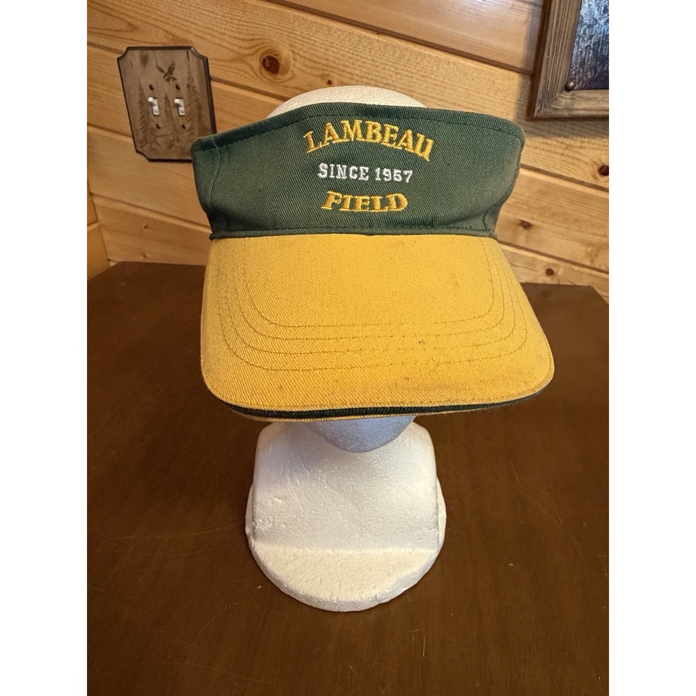 Lambeau Field Visor Hat Cap Green Bay Packers Sentry Promo Vintage